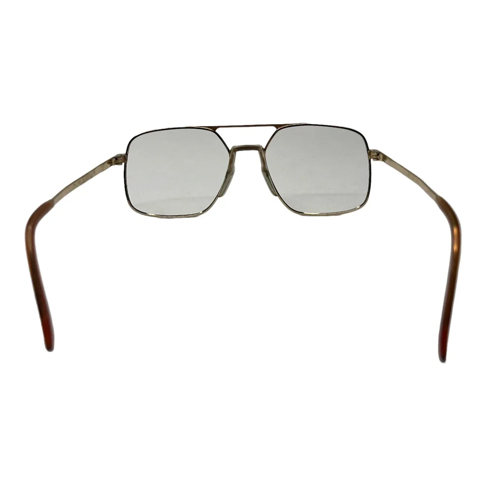 AOSafety Vintage Eyeglasses Frame AO787 OC-1000‎ 59-15-145 Gold Full Rim H3224